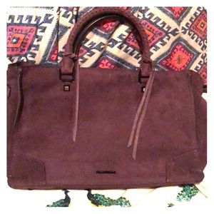 Rebecca Minkoff Regan Leather Satchel-Dark Cherry